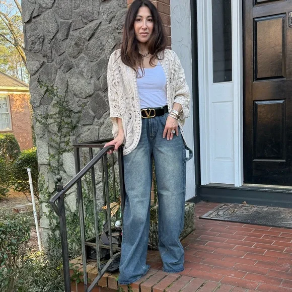 Retro Chic Loose fit wide leg Baggy Jeans - Picture 7 of 7